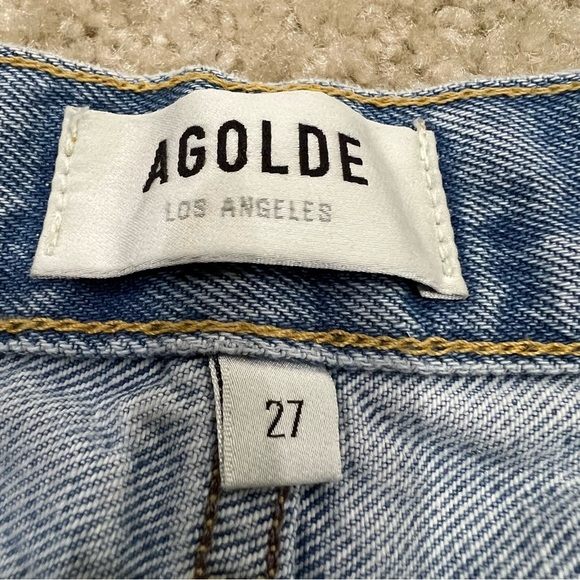 Agolde Los Angeles Parker Vintage Cut Off Jeans Shorts Sz 27 High Rise Button, - Picture 8 of 16